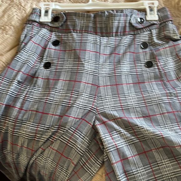 Robert Louis plaid stretch dress pants, bellbottoms - Picture 2 of 6